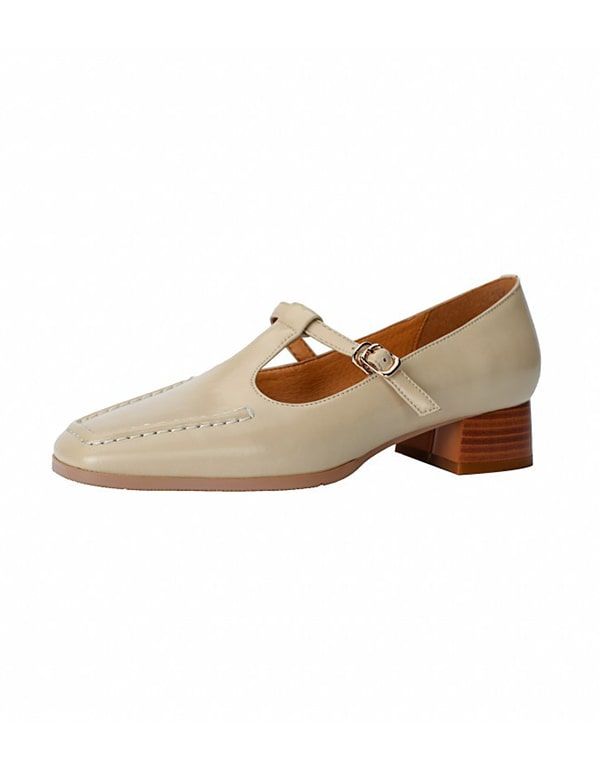 Damen Vintage T-strap Mary Jane Schuhe