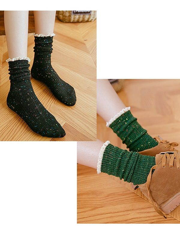 3 Paar Herbst-winter-retro-lange Baumwollsocken