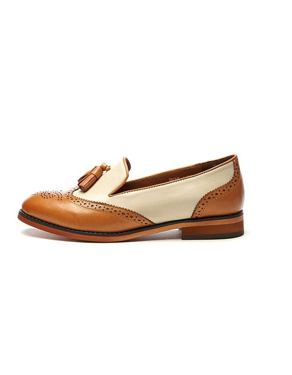 Farblich Passende Vintage Oxford Schuhe Für Damen 2022