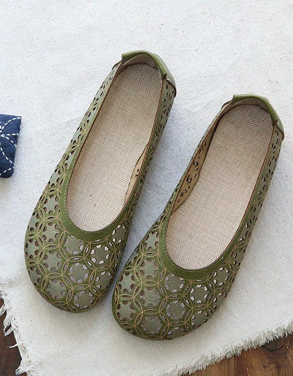 Handgefertigte Bequeme Hohle Sommer-flats