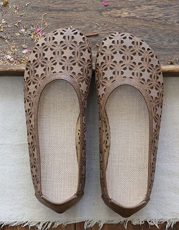 Handgefertigte Bequeme Hohle Sommer-flats