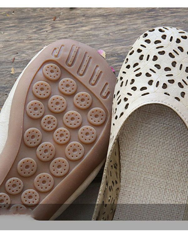 Handgefertigte Bequeme Hohle Sommer-flats