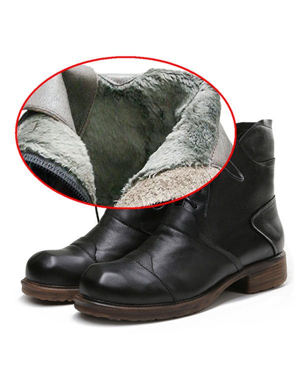 Handgemachte Britische Kurze Damenstiefel Aus Leder