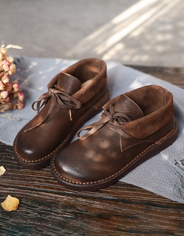 Herbst Retro Bequeme Handgemachte Wohnungen |geschenk Schuhe