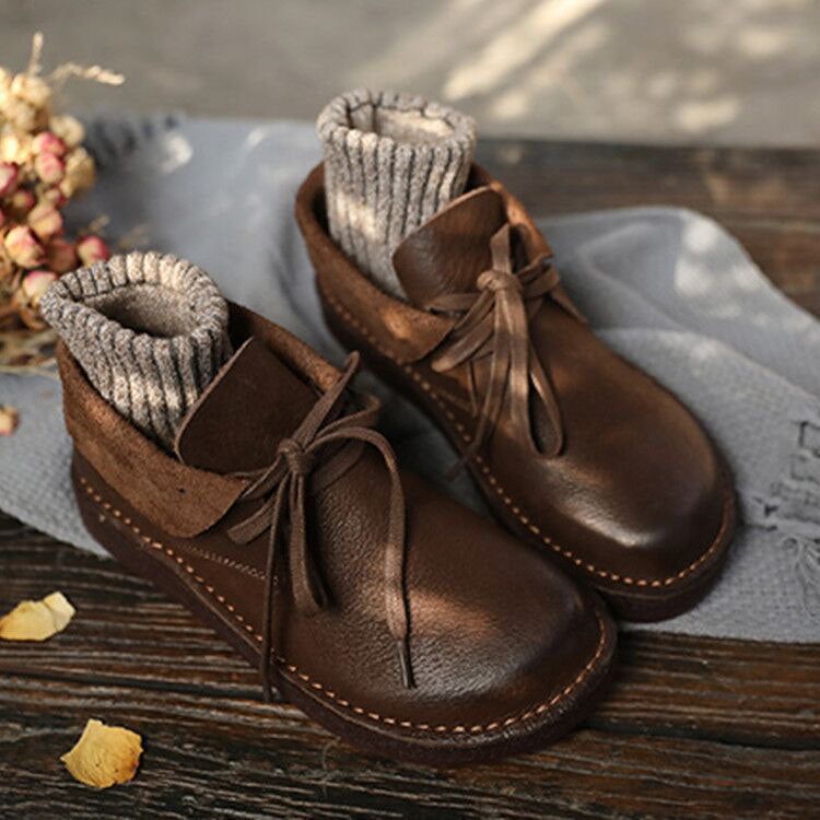 Herbst Retro Bequeme Handgemachte Wohnungen |geschenk Schuhe