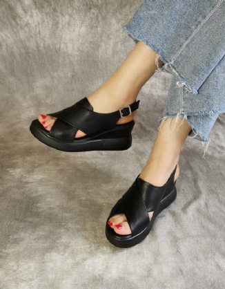 Keilriemen-slingback-sandalen Für Damen