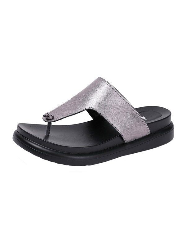 Summer Beach Flip Flop Silber Hausschuhe