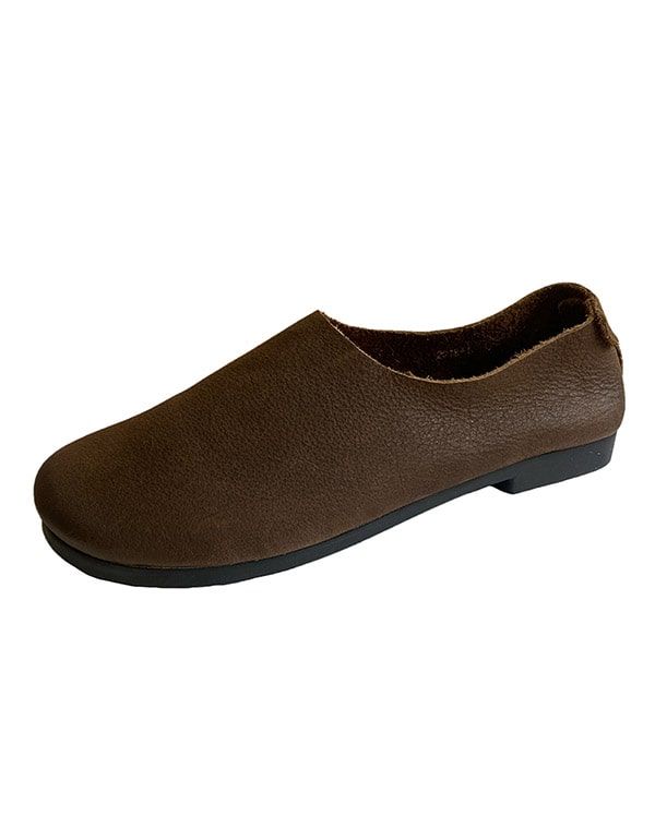 Bequeme Damenschuhe Aus Weichem Retro-leder