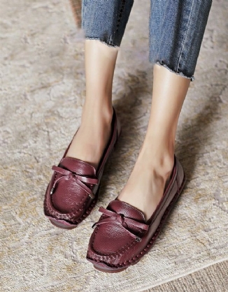 Bequeme Loafer Aus Weichem Retro-leder