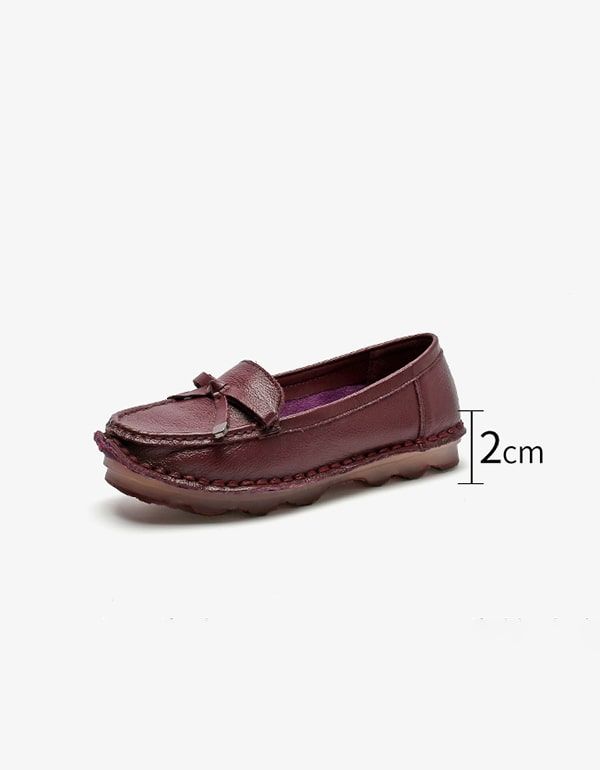 Bequeme Loafer Aus Weichem Retro-leder