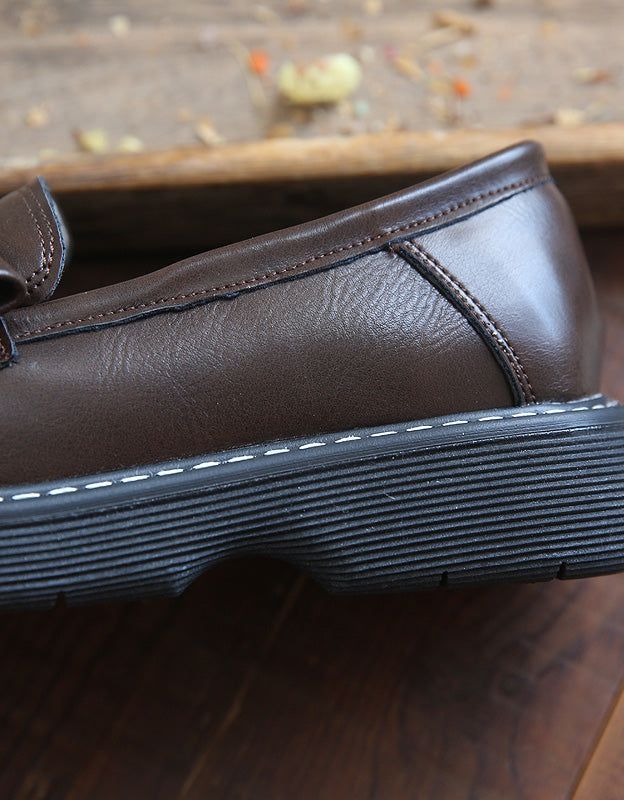 Bequeme Loafer Mit Rundem Kopf Und Metallstift Vorne