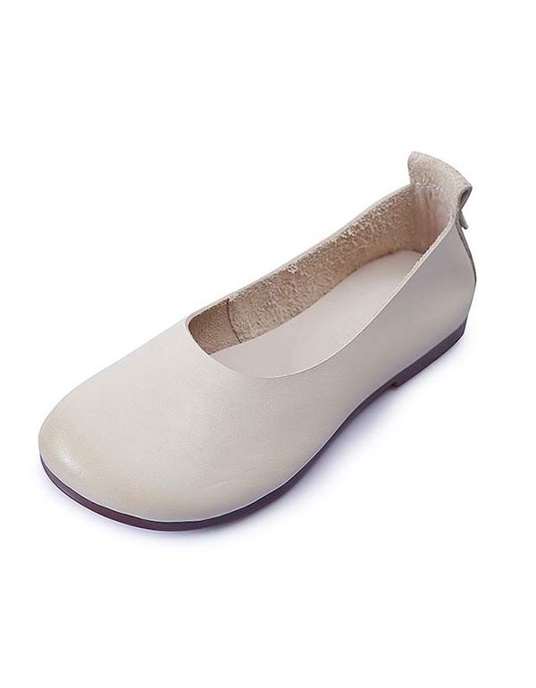 Bequeme Retro-flachschuhe Für Damen Mit Breitem Kopf