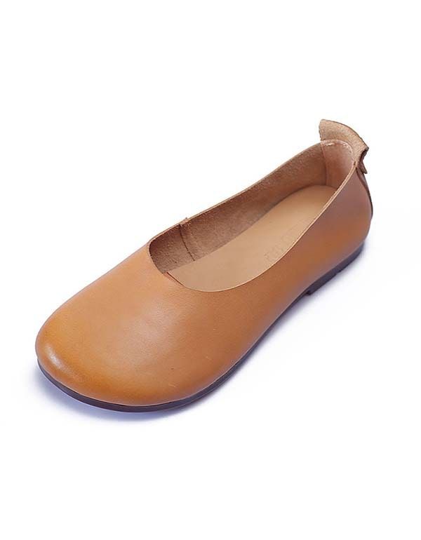 Bequeme Retro-flachschuhe Für Damen Mit Breitem Kopf