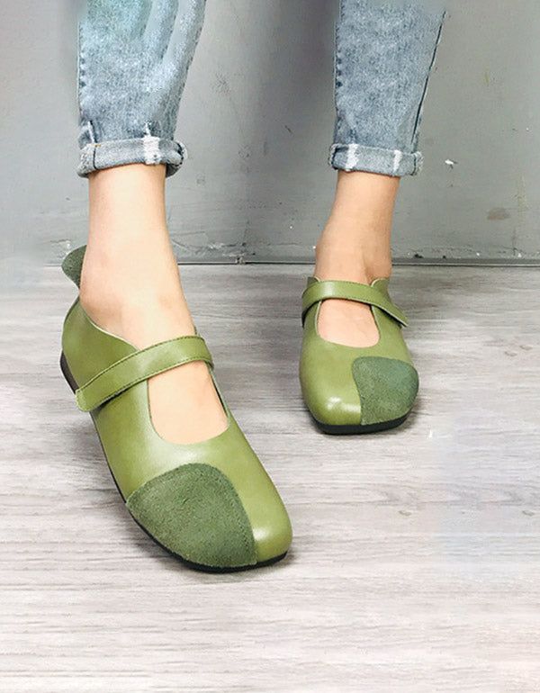 Farblich Passende Frühlings-retro-flats Für Damen