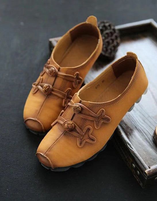 Flache Retro-schuhe Im Chinesischen Schnallenstil