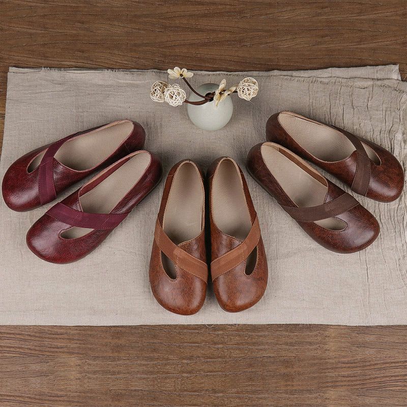 Frühling Handgefertigte Lässige Retro-flats | Geschenk Schuhe