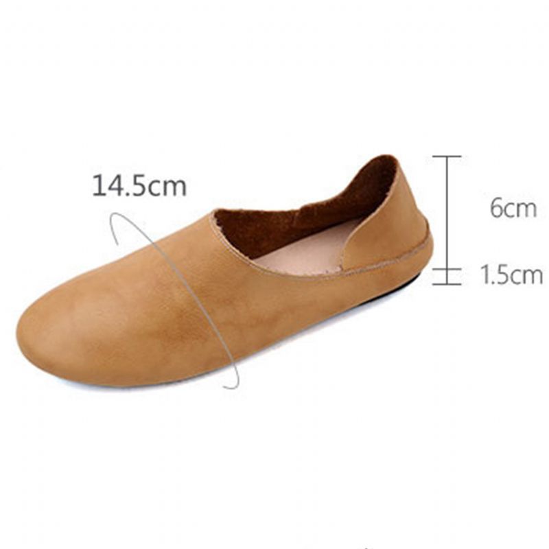 Frühling Sommer Soft Bottom Leder Flache Damenschuhe | Geschenk Schuhe