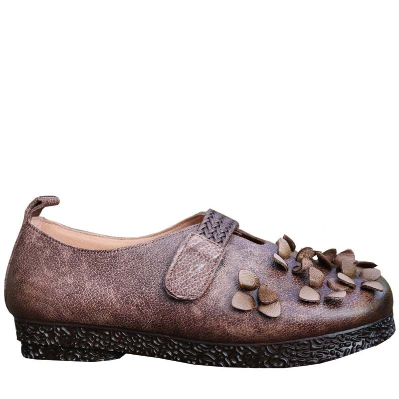 Handgefertigte Retro-flats Für Damen | Geschenk Schuhe