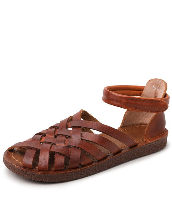 Handgefertigte Vintage Gewebte Damensandalen