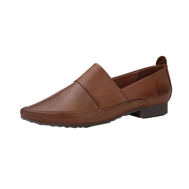 Handgemachte Leder Retro Soft Flat Damenschuhe | Geschenk Schuhe