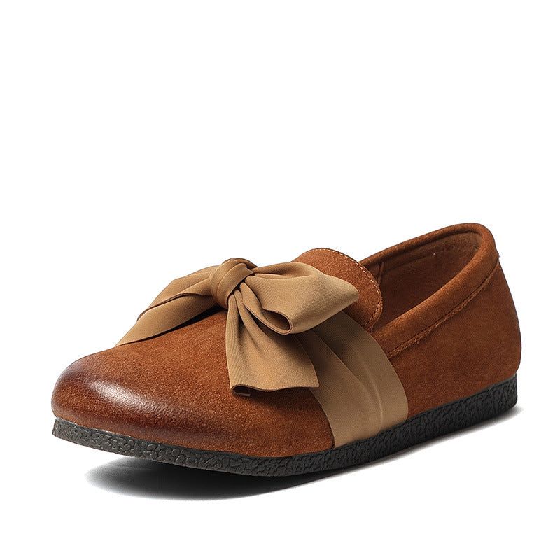 Spring Bequeme Damen-flats Mit Schleife