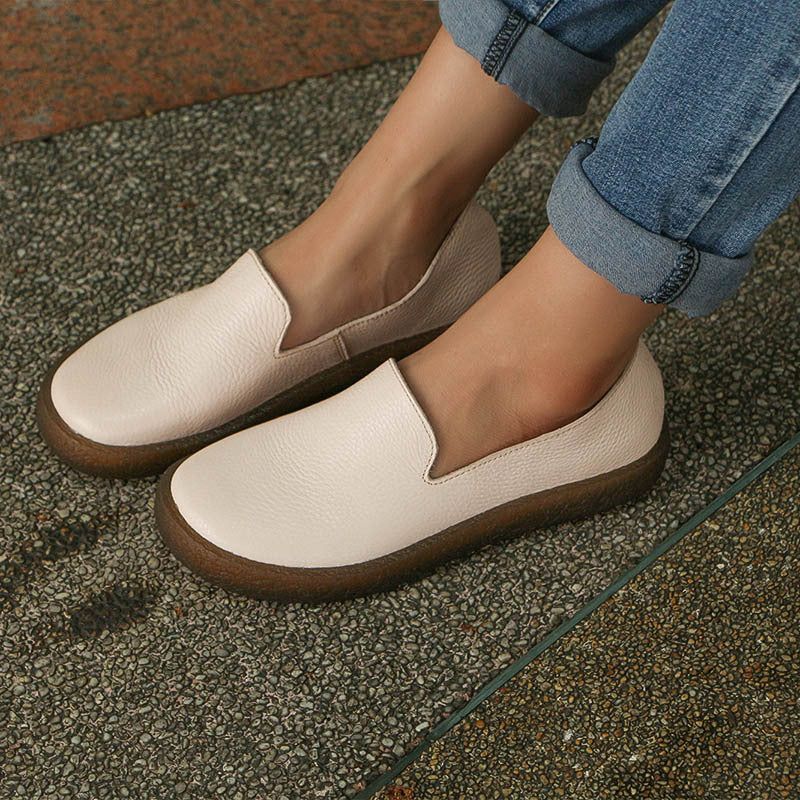 Spring Casual Soft Damen Flats Weiß | Geschenk Schuhe