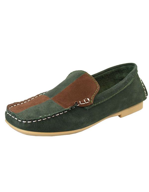 Spring Flache Handgefertigte Lederloafer