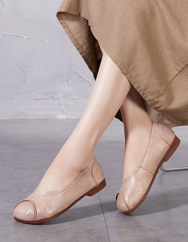 Spring Flats Aus Weichem Leder