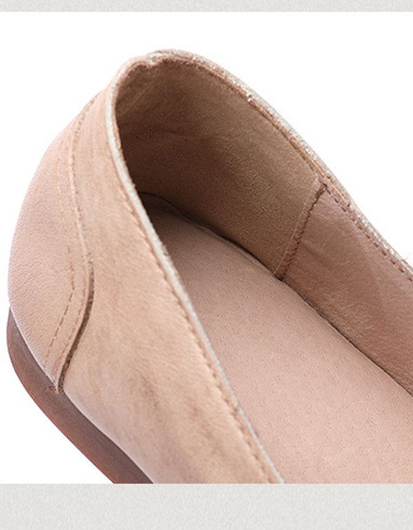 Spring Flats Aus Weichem Leder