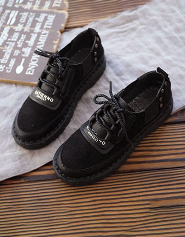 Spring Handmade Soft Flat Casual Sneakers