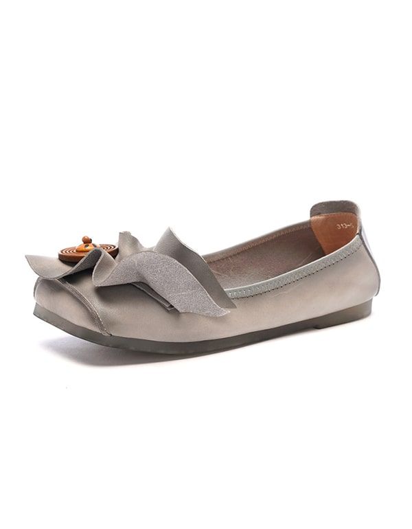 Spring Handmade Soft Leather Slip-on Flache Schuhe