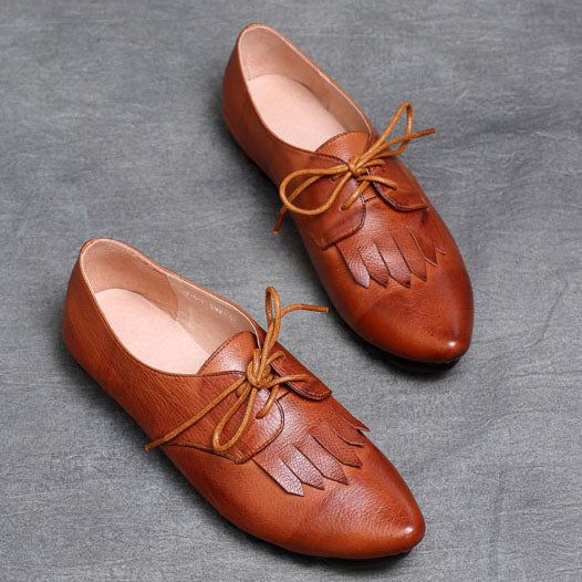 Spring Handsome Pointed Soft Flats Im Britischen Stil | Geschenkschuhe