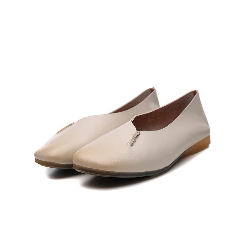 Spring Leather Flats 2022 Spitzer Kopf