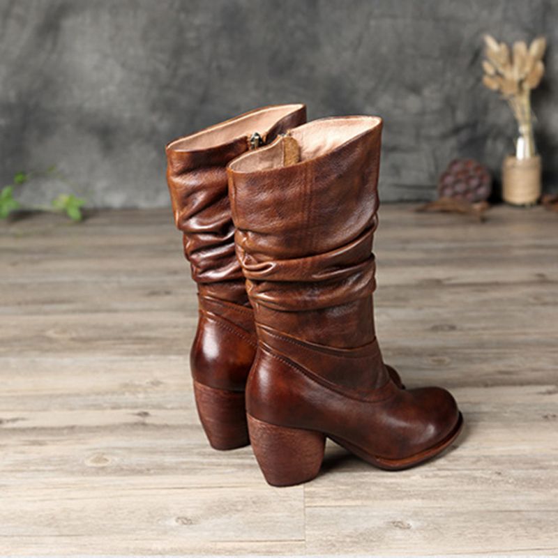 Chunky Retro Knight Long Boots | Geschenk Schuhe