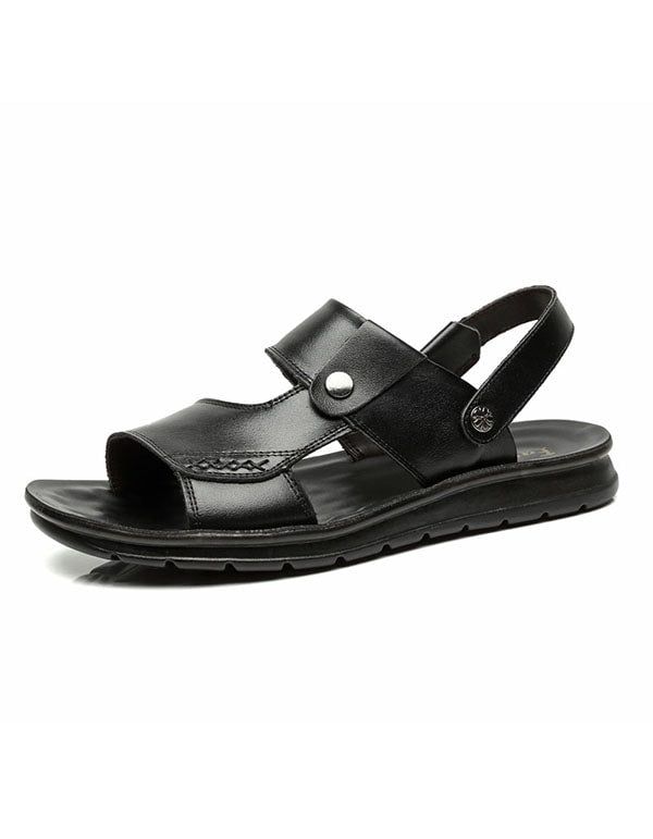 Sommerliche Strandsandalen Aus Weichem Leder Für Herren