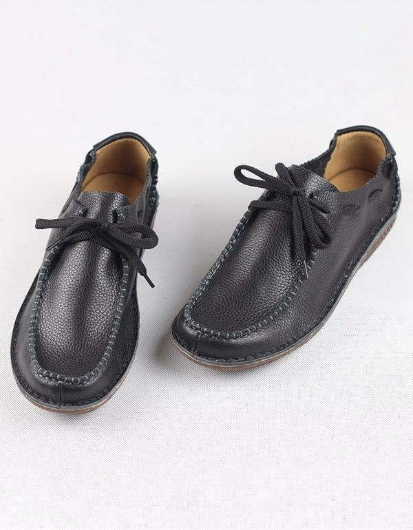 Handgefertigte Retro-loafer Aus Weichem Leder Für Herren