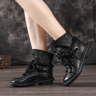 Bequeme Winterstiefel Aus Leder Im Retro-stil | Geschenk Schuhe