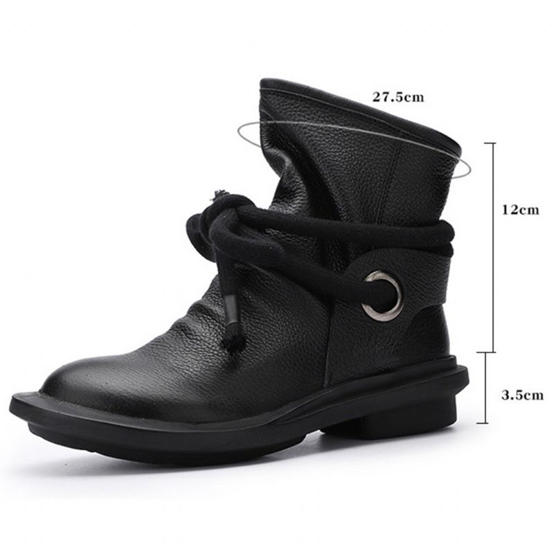 Bequeme Winterstiefel Aus Leder Im Retro-stil | Geschenk Schuhe