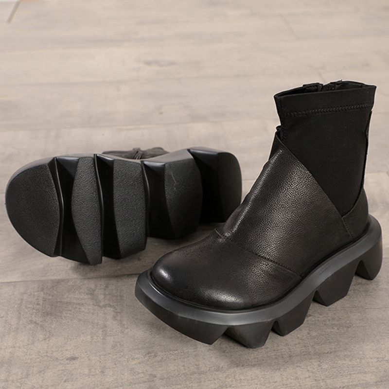 Dicke Kurze Winterstiefel Aus Leder | Geschenk Schuhe