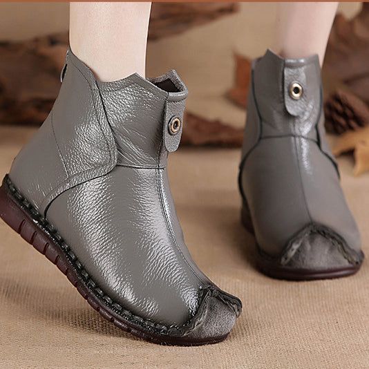 Ethnische Handgefertigte Retro-winterstiefel Aus Weichem Plüsch Für Damen| Geschenkschuhe 35-42