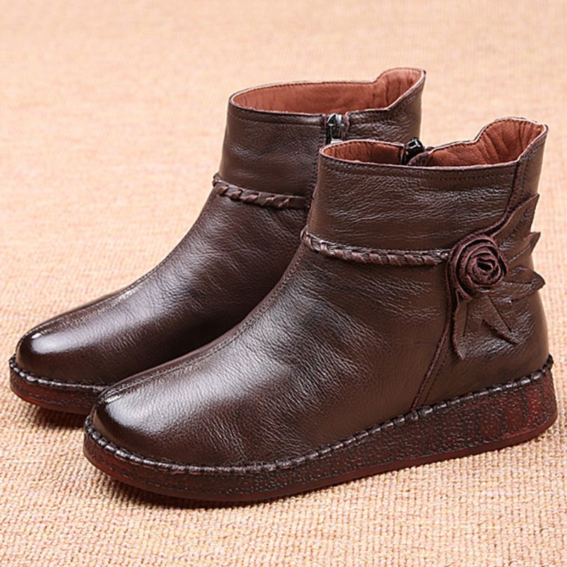 Herbst-winter-leder-retro-kurzstiefel | Geschenkschuhe 36-41