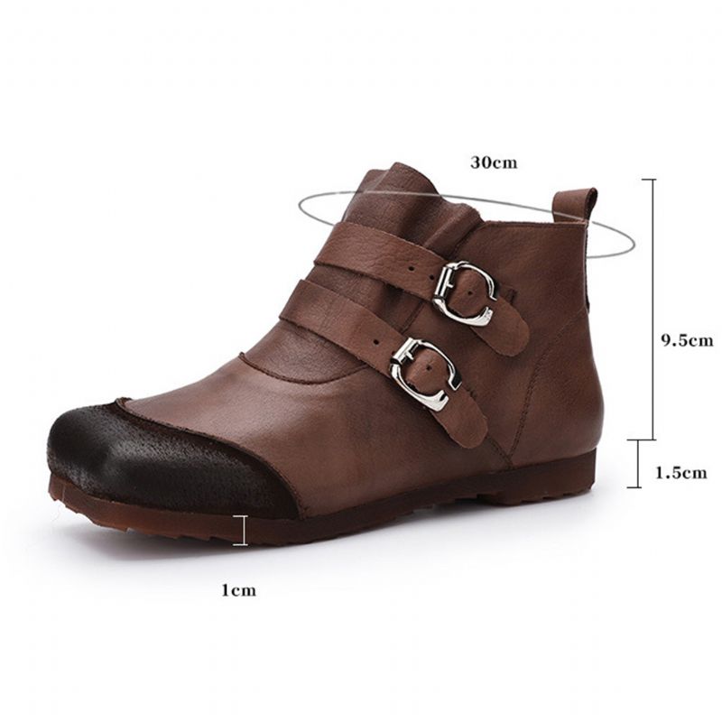 Kurze Damenstiefel Aus Leder Mit Weichem Boden | Geschenk Schuhe