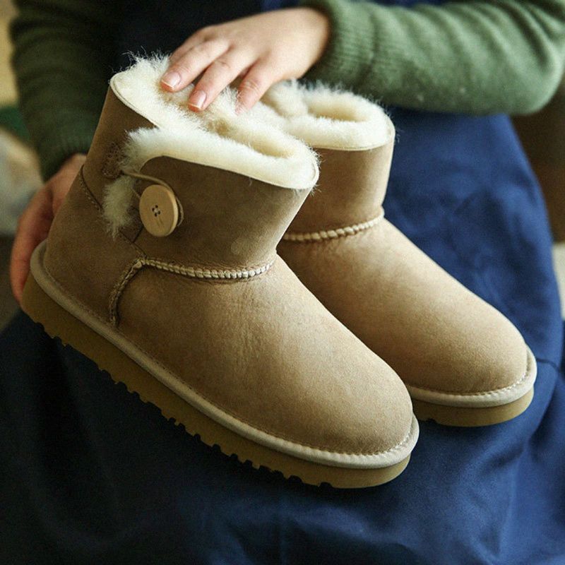 Warme Bequeme Flauschige Winter-schneestiefel