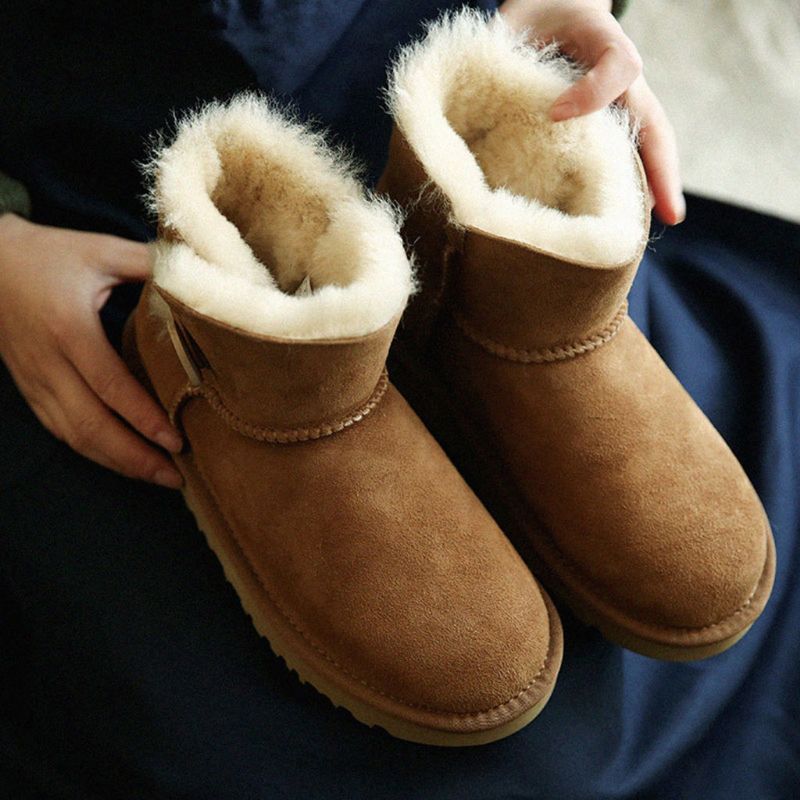 Warme Bequeme Flauschige Winter-schneestiefel