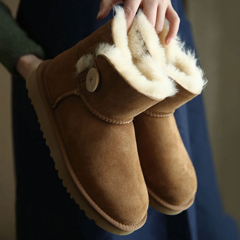 Warme Bequeme Flauschige Winter-schneestiefel