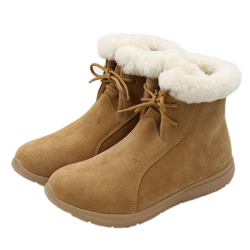 Warmer Winter-schneestiefel Mit Dickem Absatz | Geschenk Schuhe