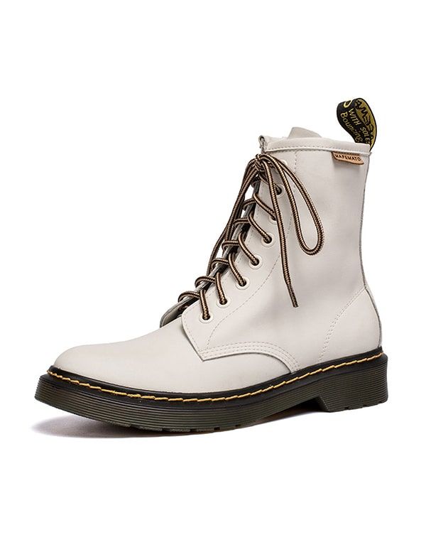 Winter-herbst-schnürstiefel Aus Glattem Leder Von Dr Marten