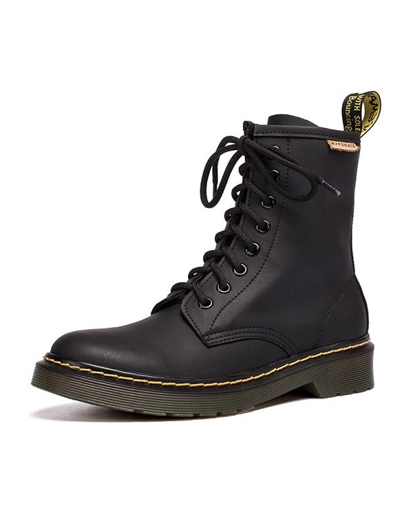 Winter-herbst-schnürstiefel Aus Glattem Leder Von Dr Marten