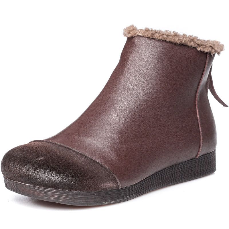 Winter-plüsch-retro-damenstiefel | Geschenk Schuhe