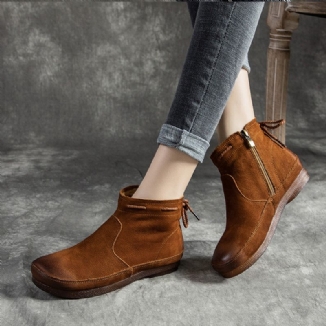 Winter Retro Leder Damenschuhe | Geschenk Schuhe